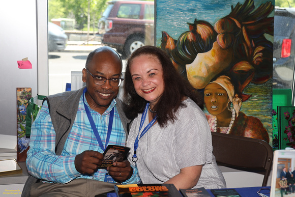 Mr & Mrs Charlot Lucien of The Haitian Artists Assembly Of Massachusetts - HAAM